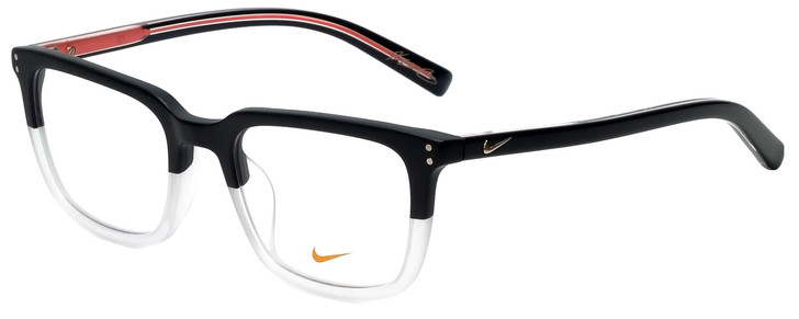 Nike Designer Reading Glasses Kevin Durant 37KD-010 in Matte Black Crystal Clear 52mm