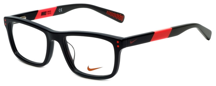 Nike Designer Eyeglasses 5536-015 in Black Hyper Punch 46mm Kids Size :: Custom Left & Right Lens