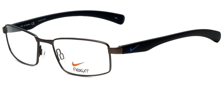 Nike Designer Eyeglasses Nike-4257-034 in Brushed Gunmetal Black 53mm :: Rx Single Vision