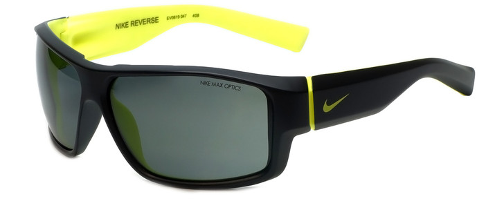 Nike Designer Sunglasses Reverse EV0819 in Matte Black Volt