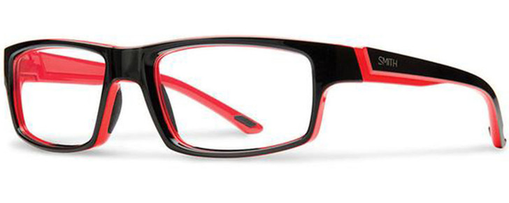 Smith Optics Designer Eyeglasses Vagabond in Black Fire Red 55mm :: Progressive