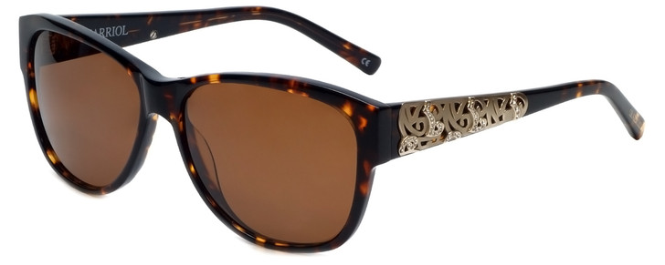 Charriol Designer Sunglasses in Tortoise Frame & Brown Lens (PC8087-C2)