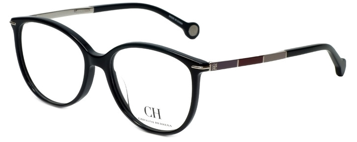 Carolina Herrera Designer Eyeglasses VHE669K-0700 in Black 53mm :: Rx Bi-Focal