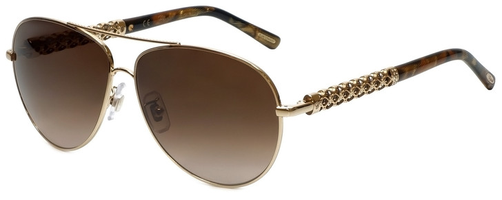 Chopard Designer Sunglasses SCHB66S-300 in Shiny Rose Gold with  Rose Gradient Lens