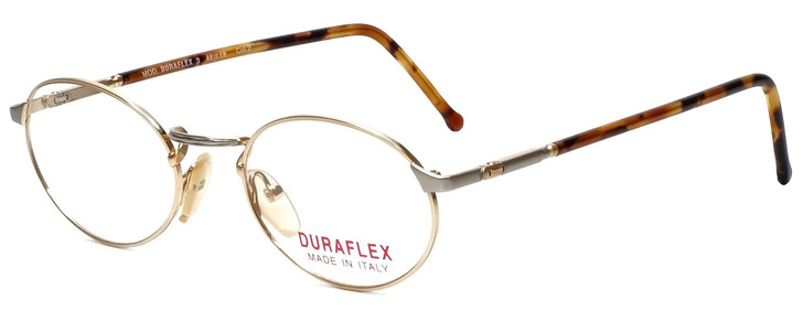 Duraflex Designer Eyeglasses Duraflex-3-Col-2 in Gold 48mm :: Progressive