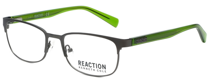 Kenneth Cole Designer Reading Glasses Reaction KC0801-009 in Matte Gunmetal 53mm