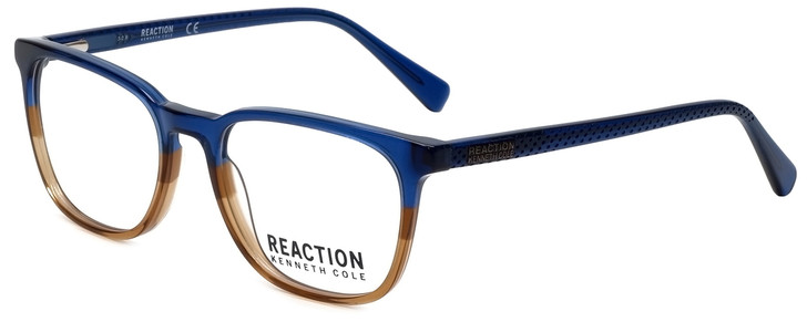 Kenneth Cole Designer Eyeglasses Reaction KC0799-092 in Blue Fade 52mm :: Custom Left & Right Lens