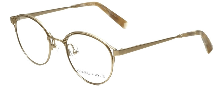 Kendall + Kylie Designer Eyeglasses Samara KKO139-718 in Light Gold 49mm :: Custom Left & Right Lens