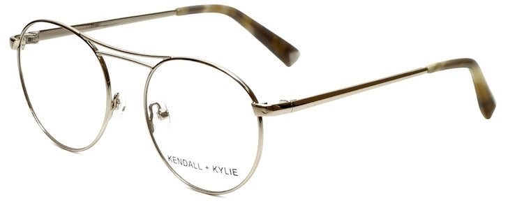 Kendall + Kylie Designer Eyeglasses Nikki KKO131-718 in Light Gold 50mm :: Rx Single Vision