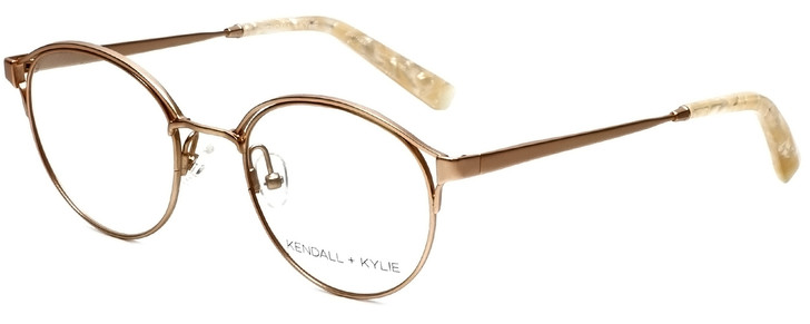 Kendall + Kylie Designer Eyeglasses Samara KKO139-780 in Rose Gold 49mm :: Rx Single Vision