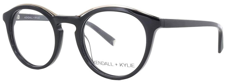 Kendall + Kylie Designer Eyeglasses Noelle KKO112-001 in Black 48mm :: Custom Left & Right Lens