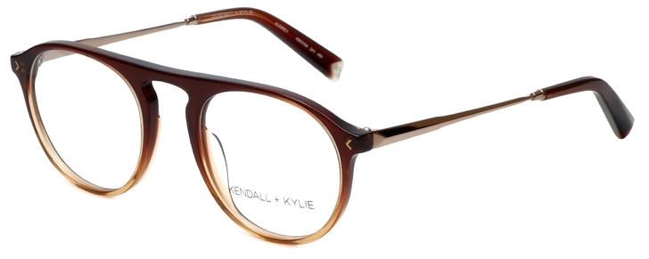 Kendall + Kylie Designer Eyeglasses Audrey KKO104-241 in Brown 50mm :: Rx Single Vision