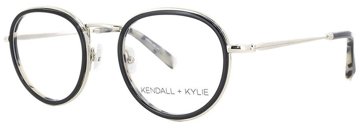 Kendall + Kylie Designer Eyeglasses Ryan KKO115-010 in Black 46mm :: Rx Single Vision