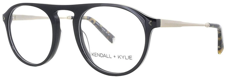 Kendall + Kylie Designer Eyeglasses Audrey KKO104-001 in Black 50mm :: Progressive