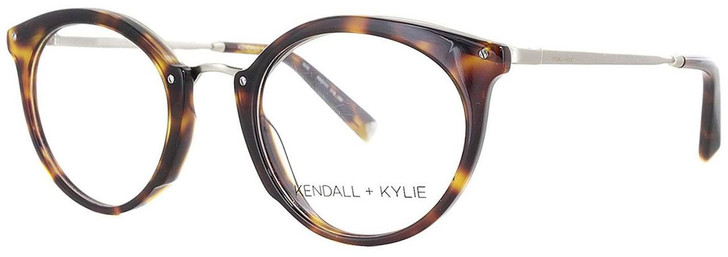 Kendall + Kylie Designer Eyeglasses Rae KKO111-215 in Dark Tortoise 48mm :: Progressive