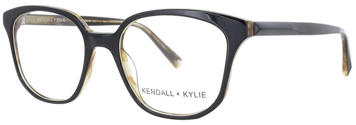 Kendall + Kylie Designer Reading Glasses Zoey KKO100-019 in Black 52mm