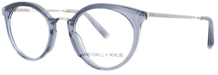 Kendall + Kylie Designer Reading Glasses Rae KKO111-467 in Blue 48mm