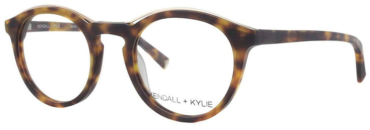 Kendall + Kylie Designer Reading Glasses Noelle KKO112-215 in Dark Tortoise 48mm