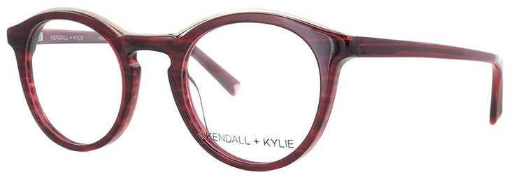 Kendall + Kylie Designer Reading Glasses Noelle KKO112-605 in Burgundy 48mm