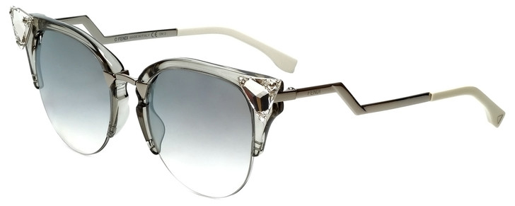 Fendi Designer Sunglasses FF0041-27C in Crystal Palladium 52mm