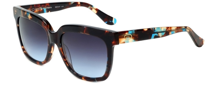 Oscar de la Renta Designer Sunglasses SSC5157-414 in Brown Blue Tortoise 55mm
