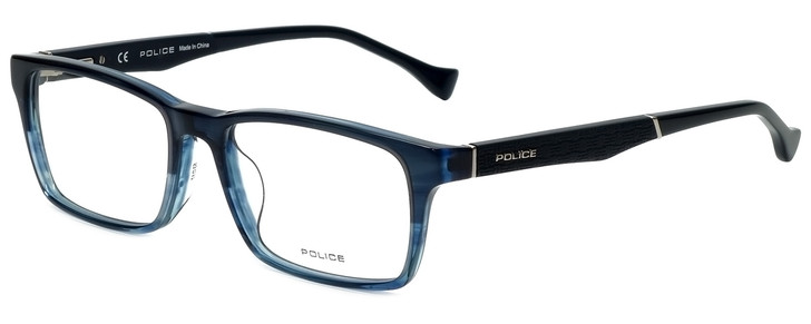 Police Designer Eyeglasses Close Up 5VPL055-0G32 in Blue Crystal 53mm :: Custom Left & Right Lens