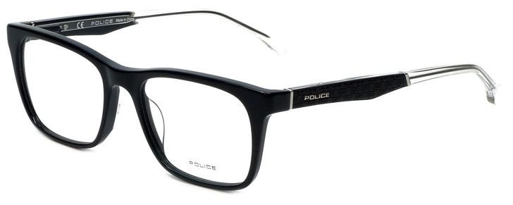 Police Designer Eyeglasses Close Up 6VPL056-0700 in Shiny Black 52mm :: Progressive