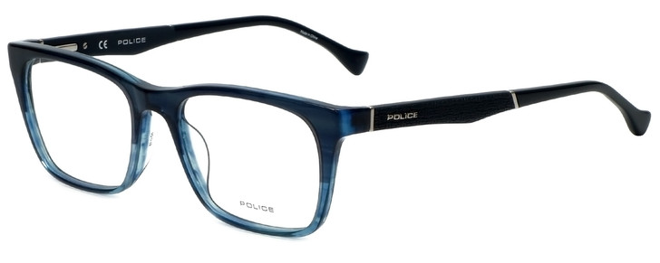 Police Designer Reading Glasses Close Up 6 VPL056-0G32 in Blue Crystal Fade 52mm