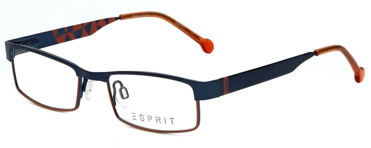 Esprit Designer Eyeglasses ET17412-543 in Blue Orange 45mm :: Custom Left & Right Lens