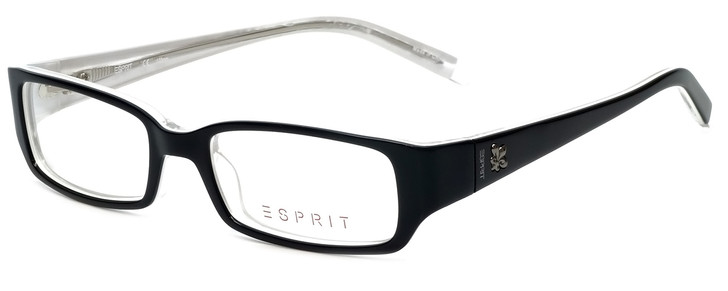 Esprit Authentic Designer Reading Glasses ET17345-538 Black Crystal Layered 47mm