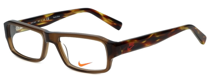 Nike Designer Eyeglasses 5524-200 in Crystal Brown 48mm :: Rx Single Vision
