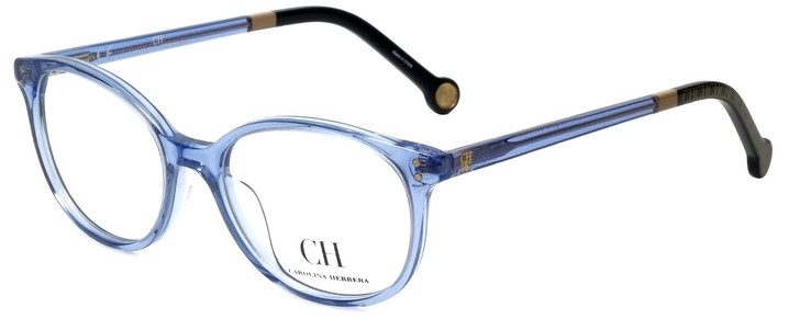 Carolina Herrera Designer Eyeglasses VHE612-095A in Blue 49mm :: Rx Single Vision