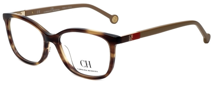 Carolina Herrera Designer Eyeglasses VHE674K-06HN in Tortoise 53mm :: Rx Single Vision