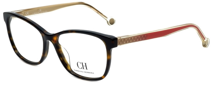 Carolina Herrera Designer Eyeglasses VHE676K-0722 in Havana 54mm :: Progressive