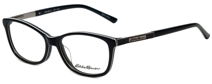 Eddie Bauer Designer Reading Glasses EB32209-BK in Black 54mm
