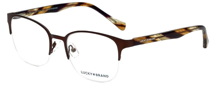 Lucky Brand Designer Eyeglasses D105-Brown in Brown 53mm :: Custom Left & Right Lens
