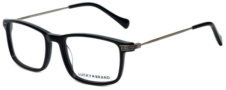 Lucky Brand Designer Eyeglasses D402-Black in Black 51mm :: Rx Single Vision