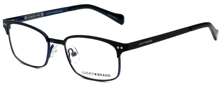 Lucky Brand Designer Eyeglasses D803-Black in Black 46mm :: Progressive