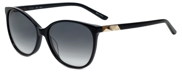 Elle Designer Sunglasses EL14842-BK in Black with Grey Gradient Lens