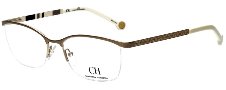 Carolina Herrera Designer Reading Glasses VHE060-0300 in White Gold 54mm
