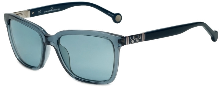 Carolina Herrera Designer Sunglasses SHE692-9ABG in Crystal Blue Plasticmm