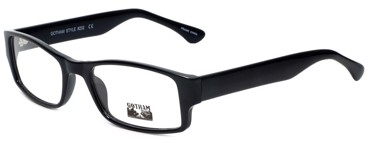 Gotham Style Designer Reading Glasses G232 in Shiny Black 60mm 21 Power Options