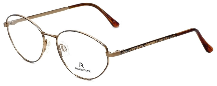 Rodenstock Designer Eyeglasses R2949 in Gold Blue Marble 52mm :: Custom Left & Right Lens