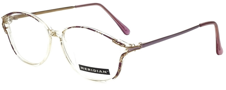 Meridian Designer Eyeglasses 8101-LAV in Clear Lavender 55mm :: Rx Single Vision