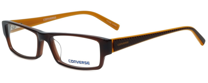 Converse Designer Eyeglasses Q004 in Brown 51mm :: Rx Single Vision