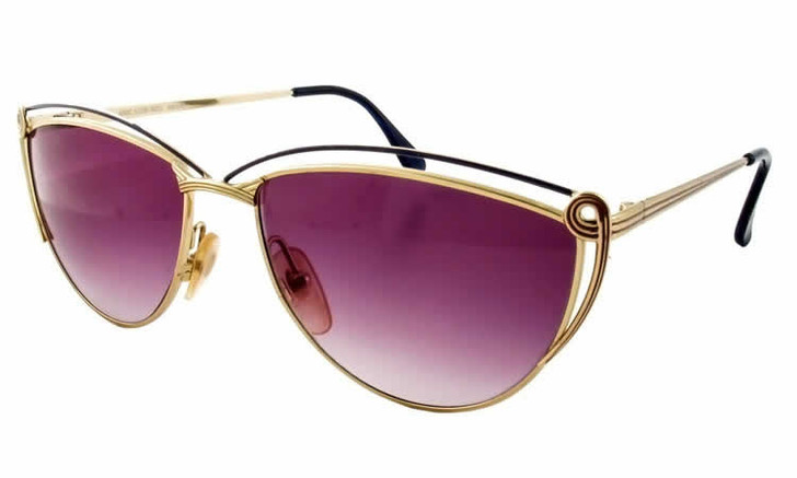Anne Klein Ibiza 6015 Gold Designer Sunglasses