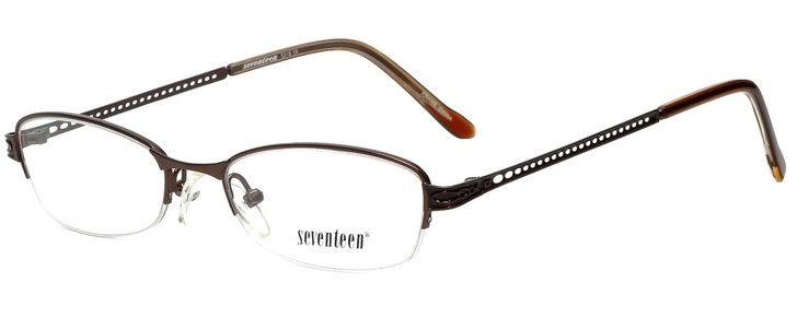 Seventeen Designer Eyeglasses SV5318-BRN in Brown 50mm :: Custom Left & Right Lens