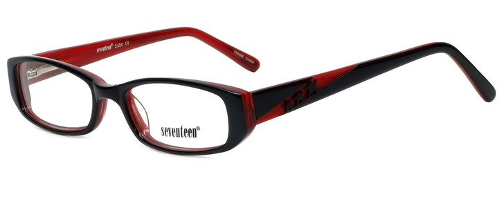 Seventeen Designer Reading Glasses SV5350-BUR in Burgundy Red Layer Crystal 47mm