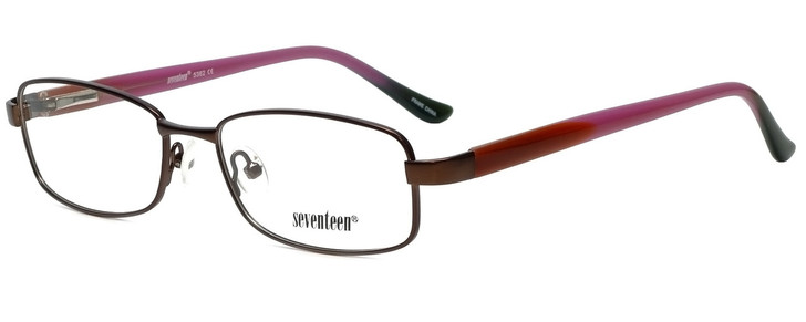 Seventeen Designer Reading Glasses SV5382-BRN-LAV in Brown Lavender 52mm