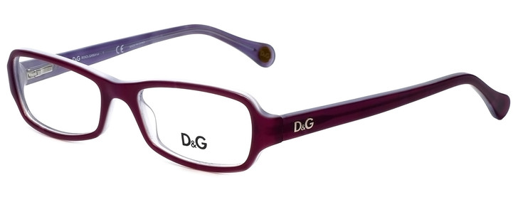 Dolce & Gabbana Designer Eyeglasses DD1201-1766 in Violet 52mm :: Custom Left & Right Lens